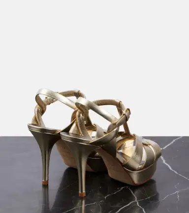 Saint Laurent Tribute 105 leather platform sandals | Thumbnail 3 Saint Laurent Tribute 105 leather platform sandals | Thumbnail 3
