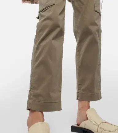 AG Jeans Cropped cotton-blend cargo pants | Thumbnail 2