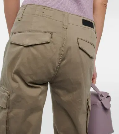 AG Jeans Cropped cotton-blend cargo pants | Thumbnail 3