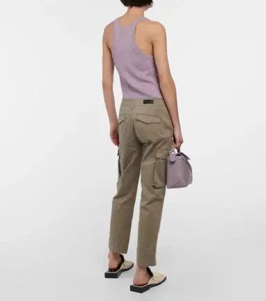 AG Jeans Cropped cotton-blend cargo pants | Thumbnail 6