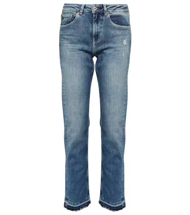 AG Jeans Girlfriend mid-rise straight jeans