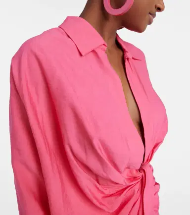 Jacquemus La Robe Bahia tie-detail minidress | Thumbnail 3