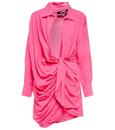 Jacquemus La Robe Bahia tie-detail minidress | Thumbnail 1