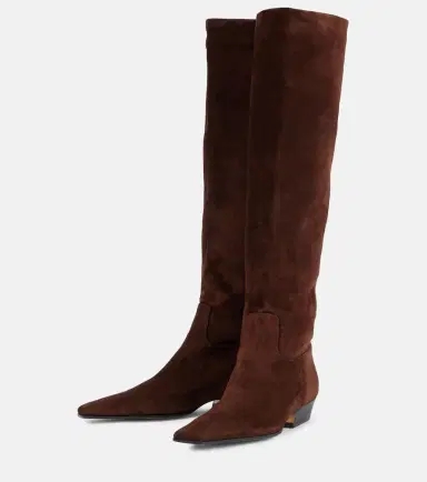 Khaite Suede knee-high boots | Thumbnail 4