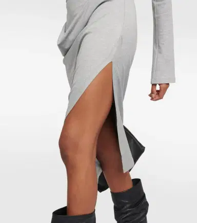 JW Anderson Draped jersey midi dress | Thumbnail 5
