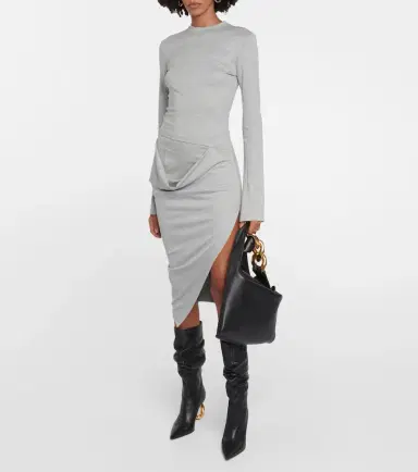 JW Anderson Draped jersey midi dress | Thumbnail 6