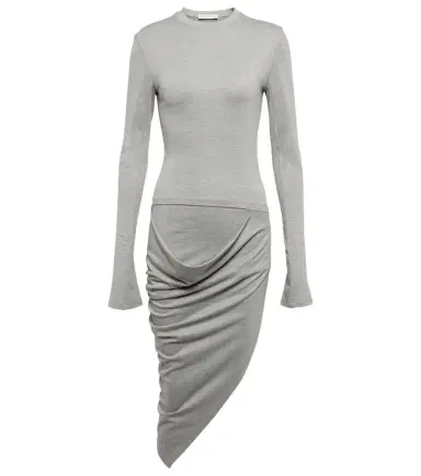JW Anderson Draped jersey midi dress | Thumbnail 1