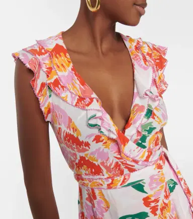 Poupette St Barth Aude floral midi dress | Thumbnail 3