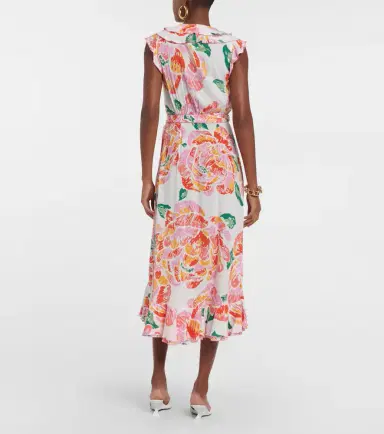 Poupette St Barth Aude floral midi dress | Thumbnail 4
