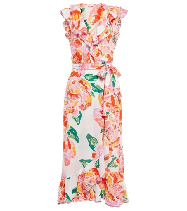 Poupette St Barth Aude floral midi dress