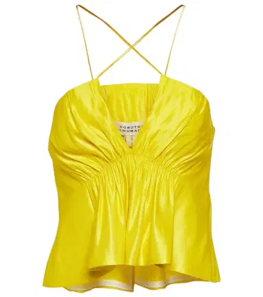 Dorothee Schumacher Hemp-blend crop top | Thumbnail 1