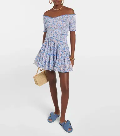 Poupette St Barth Soledad floral cotton minidress | Thumbnail 2