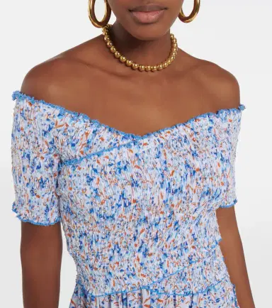 Poupette St Barth Soledad floral cotton minidress | Thumbnail 4