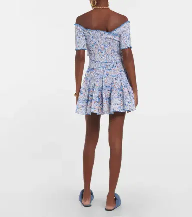 Poupette St Barth Soledad floral cotton minidress | Thumbnail 5