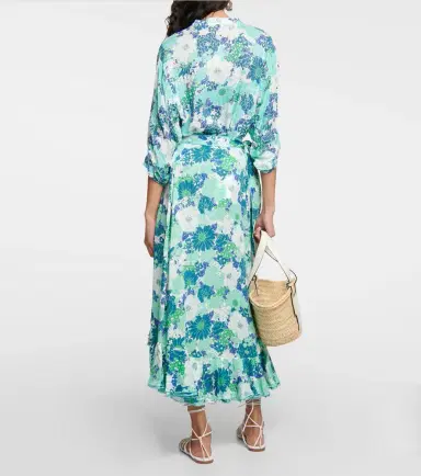 Poupette St Barth Aude floral midi skirt | Thumbnail 4