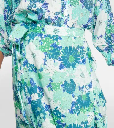 Poupette St Barth Aude floral midi skirt | Thumbnail 5