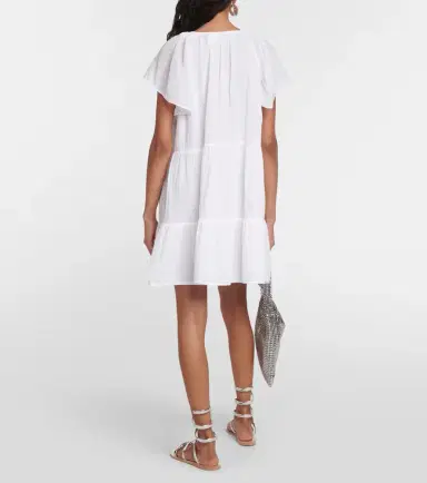 Velvet Eleanor cotton tiered minidress | Thumbnail 2