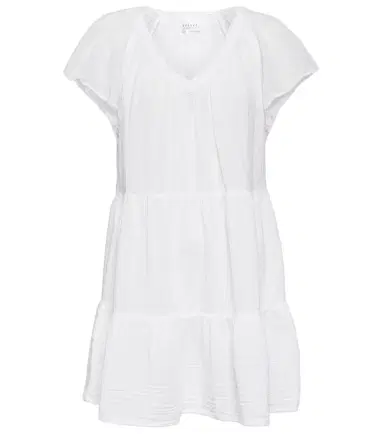 Velvet Eleanor cotton tiered minidress | Thumbnail 1