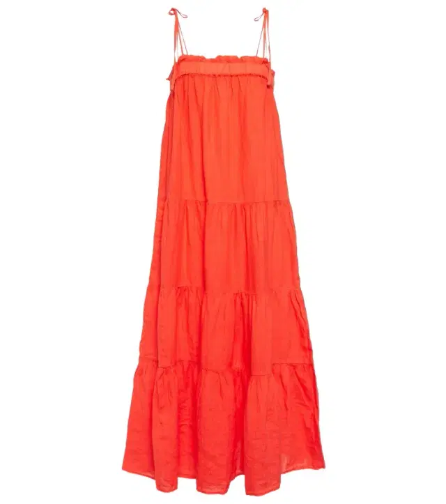 Velvet Charlie tiered linen maxi dress
