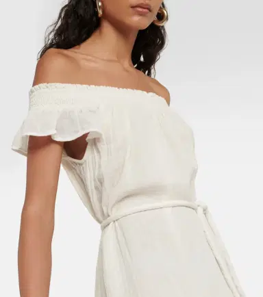 Velvet Justine cotton gauze midi dress | Thumbnail 3