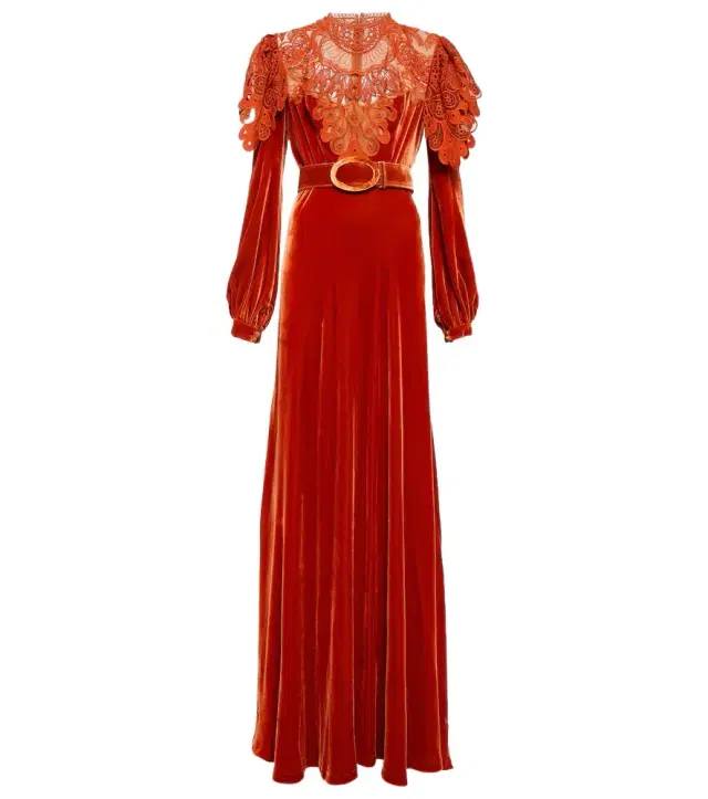 Costarellos Velvet gown