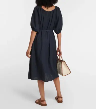 Velvet Elly off-shoulder cotton midi dress | Thumbnail 2