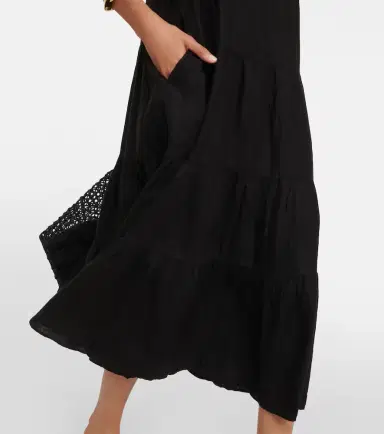 Velvet Charlie tiered linen maxi dress | Thumbnail 5