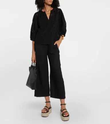 Velvet Lola linen wide-leg pants | Thumbnail 3