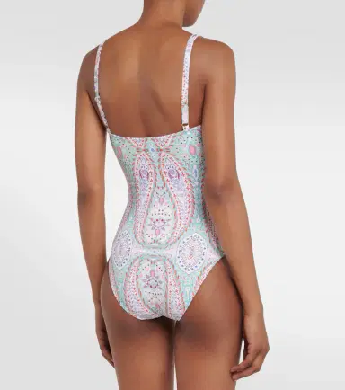 Melissa Odabash Tuscany paisley swimsuit | Thumbnail 4