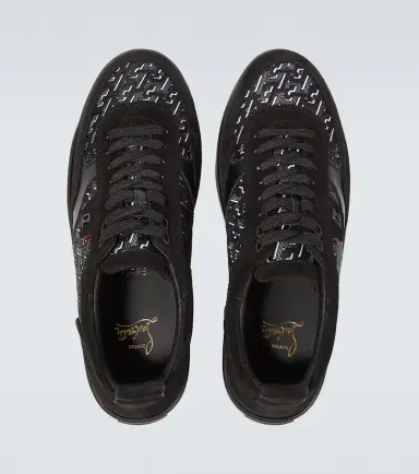 Christian Louboutin Happyrui suede-trimmed sneakers | Thumbnail 5 Christian Louboutin Happyrui suede-trimmed sneakers | Thumbnail 5