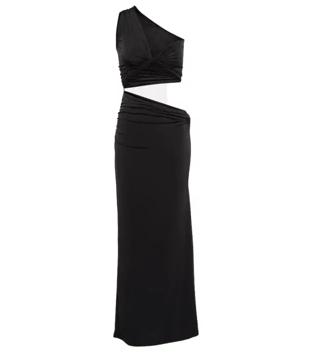 JADE SWIM Yana one-shoulder cutout maxi dress