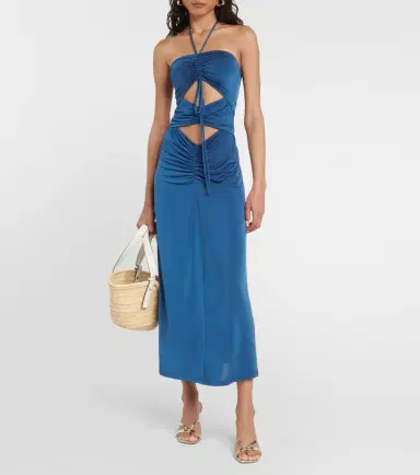 JADE SWIM Kira halterneck cutout midi dress | Thumbnail 3