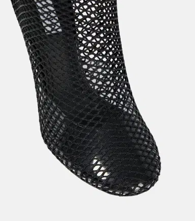 Alaïa Alaïa La Cage mesh and PU wedge ankle boots | Thumbnail 3