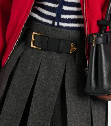 Prada Logo leather belt | Thumbnail 3