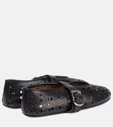 Alaïa Alaïa Vienne leather ballet flats | Thumbnail 3 Alaïa Alaïa Vienne leather ballet flats | Thumbnail 3