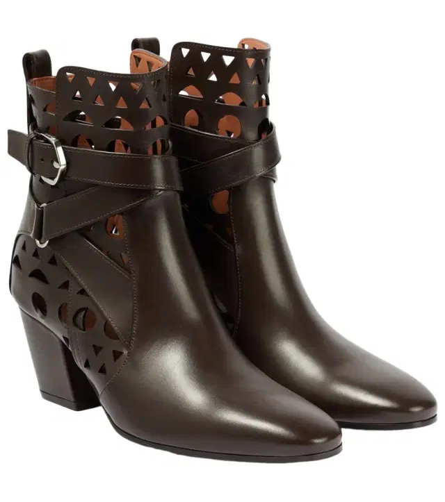 Alaïa Ziggy Vienne leather ankle boots