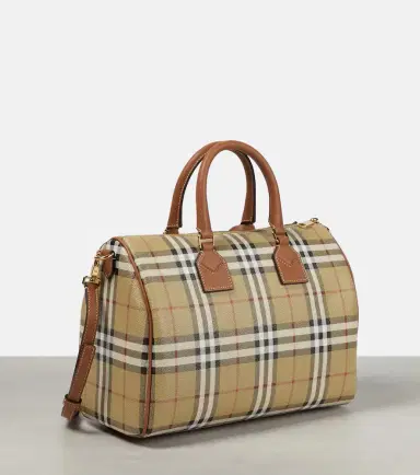 Burberry Check Medium canvas tote bag | Thumbnail 3