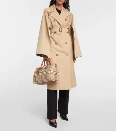 Burberry Check Medium canvas tote bag | Thumbnail 5