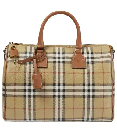 Burberry Check Medium canvas tote bag | Thumbnail 1