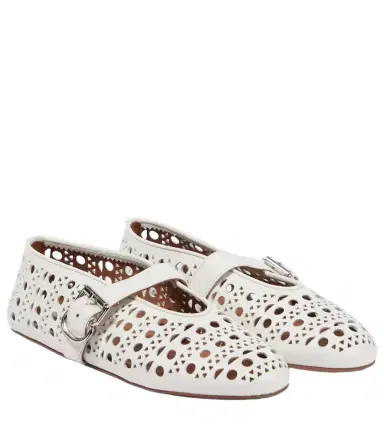 Alaïa Alaïa Vienne leather ballet flats | Thumbnail 1 Alaïa Alaïa Vienne leather ballet flats | Thumbnail 1
