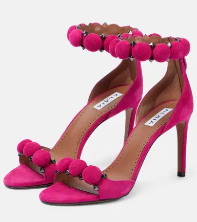 Alaïa Alaïa La Bombe suede sandals | Thumbnail 3 Alaïa Alaïa La Bombe suede sandals | Thumbnail 3