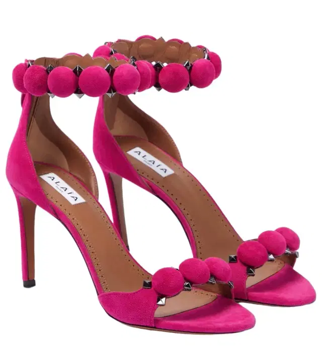 Alaia Alaïa La Bombe suede sandals