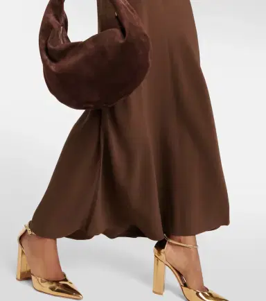 ASCENO Bordeaux slip dress | Thumbnail 3