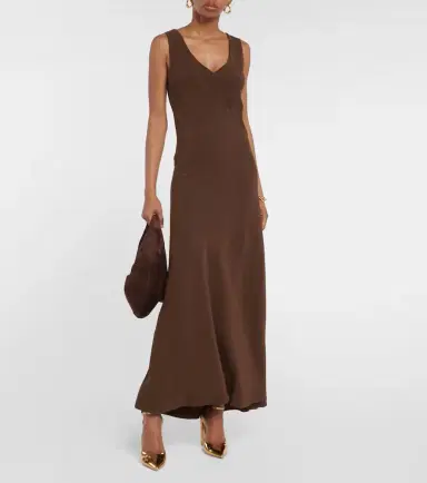 ASCENO Bordeaux slip dress | Thumbnail 4