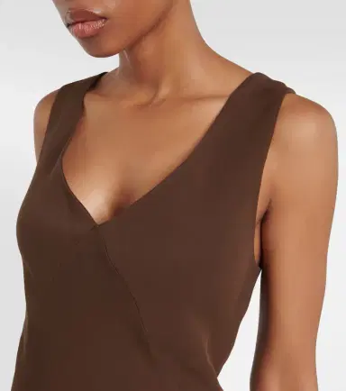 ASCENO Bordeaux slip dress | Thumbnail 5