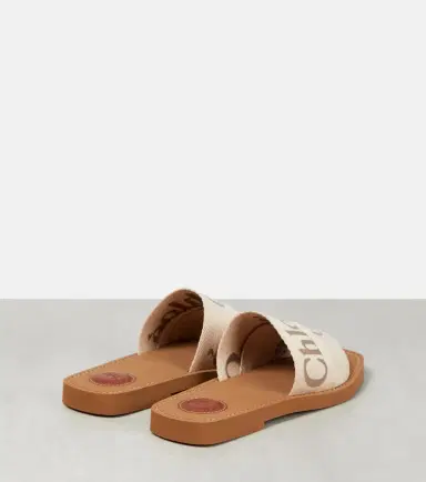 Chloe Chloé Woody canvas slides | Thumbnail 2 Chloe Chloé Woody canvas slides | Thumbnail 2