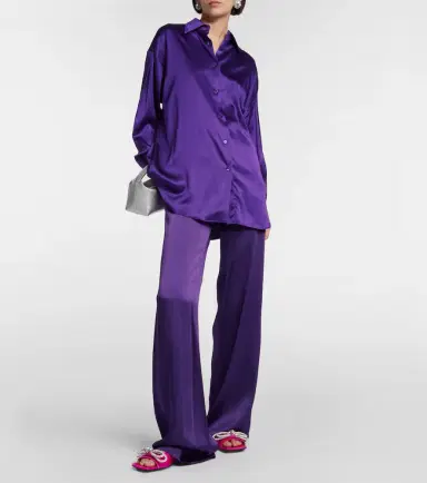 Mach & Mach Double Bow embellished satin mules | Thumbnail 2 Mach & Mach Double Bow embellished satin mules | Thumbnail 2