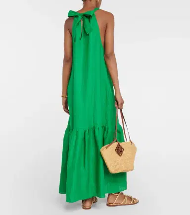 ASCENO Ibiza linen maxi dress | Thumbnail 2