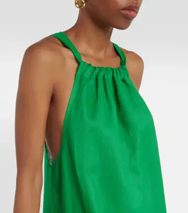 ASCENO Ibiza linen maxi dress | Thumbnail 6