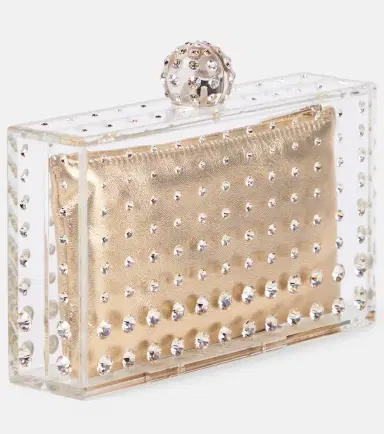 Aquazzura Tequila crystal-embellished clutch | Thumbnail 3